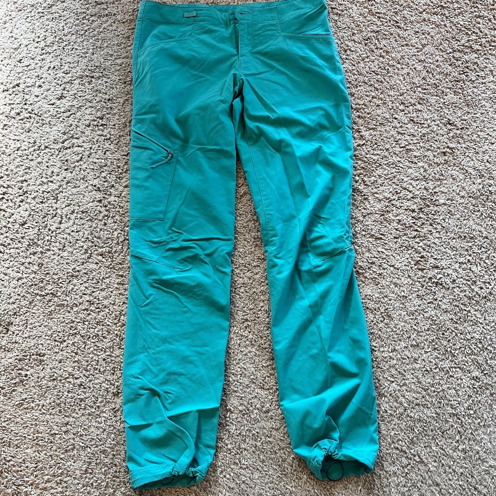 Patagonia Women's Venga Rock Pant, Size 6, Teal, Organic Cotton